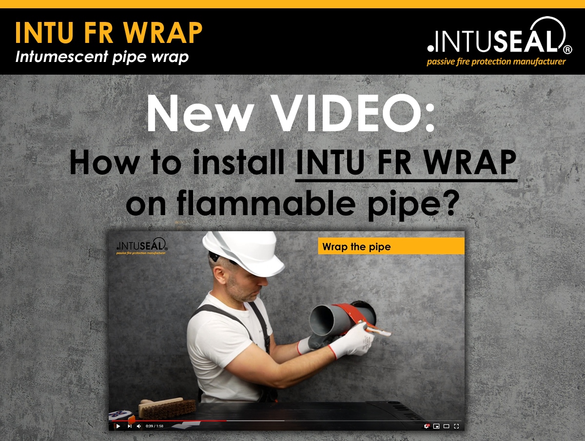 Video how to install INTU FR WRAP on flammable pipe?
